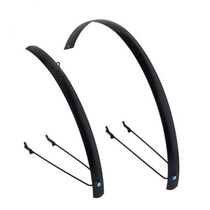 Xtrabike spatbordset 28 zwart vlak alu