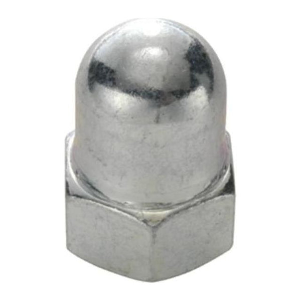 Nut rear axle + cap 3/8 galvanized per