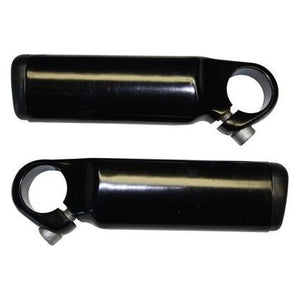 Cycletech cycle tech bar-ends kort aluminium zwart bulk