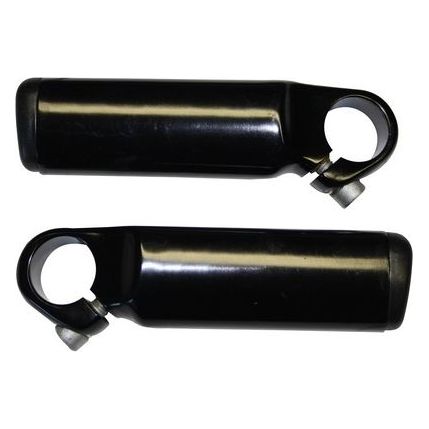 Cycle tech bar ends short aluminum black bulk