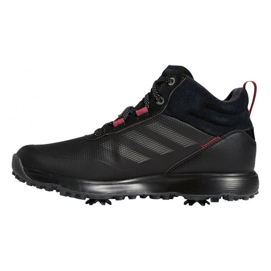 Adidas Golfschoenen S2G MID-Cut dames leer zwart roze mt 36 2 3