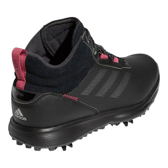 Adidas Golfschoenen S2G MID-Cut dames leer zwart roze mt 36 2 3
