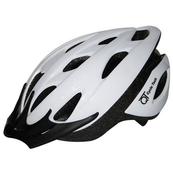 qt cycle tech helmet white pearl l 58-62cm 2810208