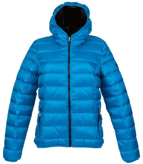 Afbeelding laden in galerijviewer, Alvivo Outdoorjas Aberdeen dames nylon blauw zwart maat 3XL
