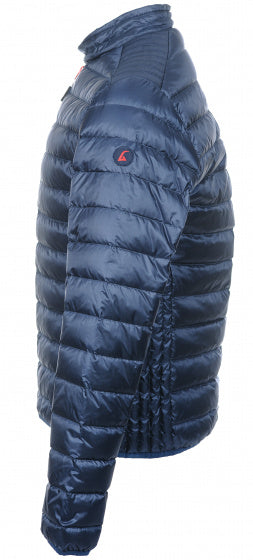 Afbeelding laden in galerijviewer, Alvivo Outdoorjas Workuta heren nylon donkerblauw rood mt XS
