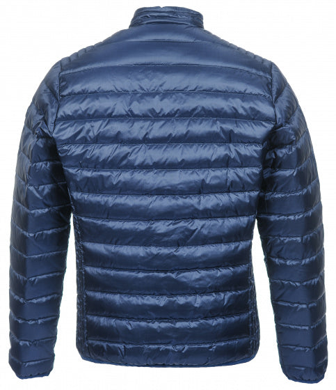 Afbeelding laden in galerijviewer, Alvivo Outdoorjas Workuta heren nylon donkerblauw rood mt XS
