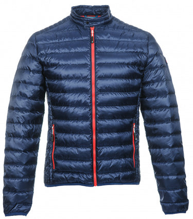 Alvivo Outdoorjas Workuta heren nylon donkerblauw rood mt XS