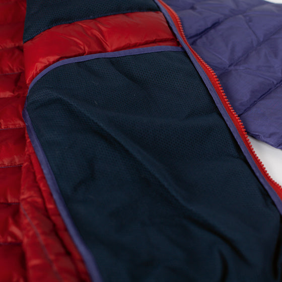 Load image into Gallery viewer, Alvivo Outdoorjas Workuta heren nylon blauw rood mt XS
