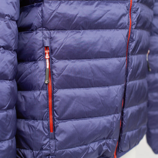 Alvivo Outdoorjas Workuta heren nylon blauw rood mt XS