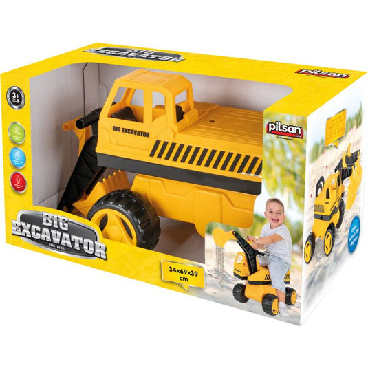 Big graafmachine geel zwart