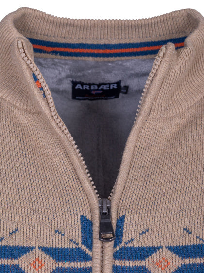 Arbaer Antonio Norwegian vest heren zandkleurig maat XXL