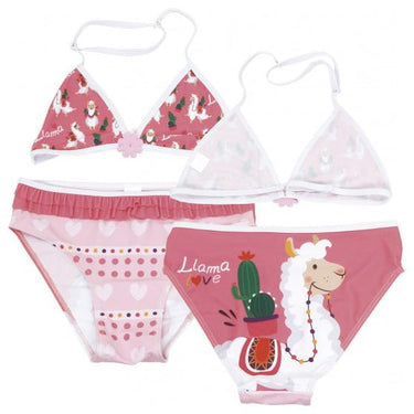 Arditex Bikini Llama triangle meisjes polyester roze maat 14 jaar