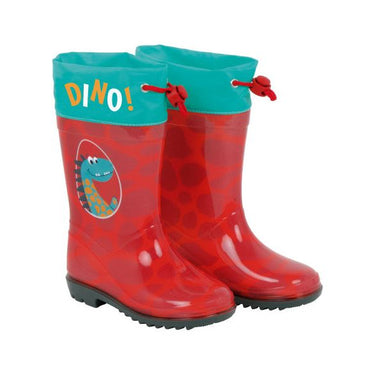 Arditex Regenlaarzen junior PVC textiel rood turquoise maat 28