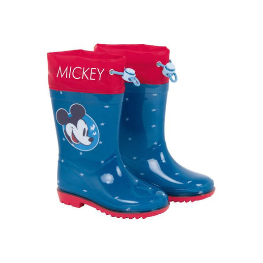 Arditex Regenlaarzen Mickey junior PVC donkerblauw rood maat 24