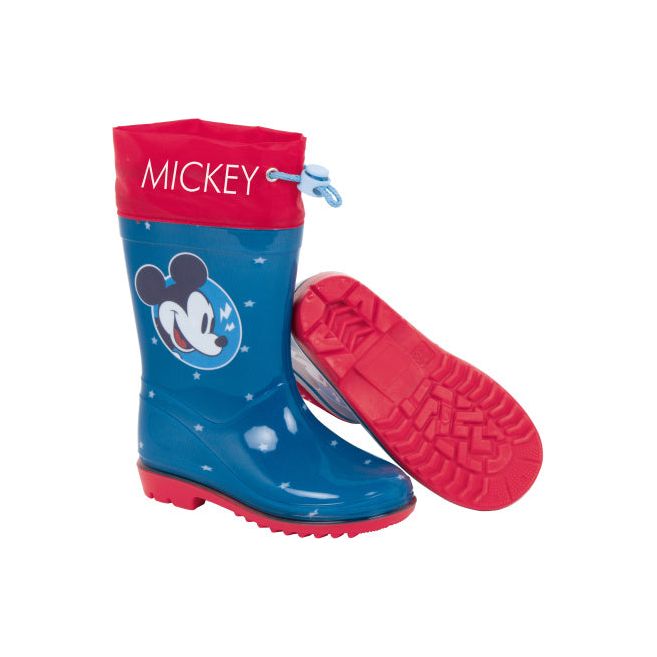 Afbeelding laden in galerijviewer, Arditex Regenlaarzen Mickey junior PVC donkerblauw rood maat 28
