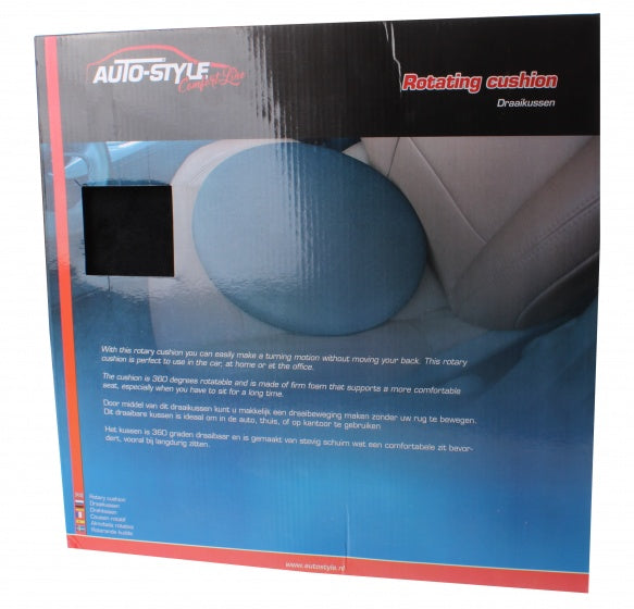 Load image into Gallery viewer, Autostyle Draaikussen Comfortline 39 cm polyester zwart
