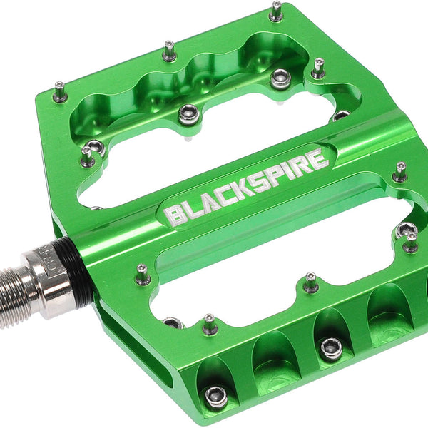 Blackspire - sub 420 cnc pedalen blackspire inclusief gemonteerde vervangbare pennen lime groen