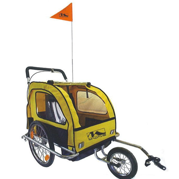 M-wave child trailer kidcar with running wheel