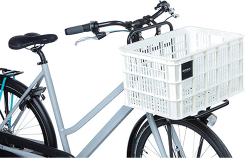 basil bicycle crate l - large - 40 liters - white