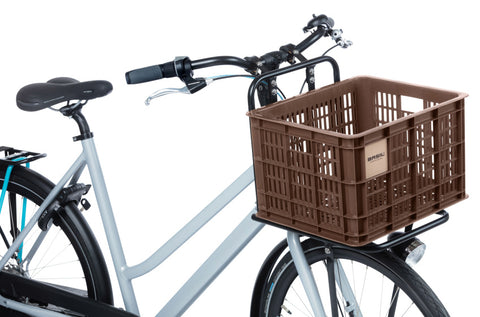 basil bicycle crate m - medium - 29.5 liters - brown