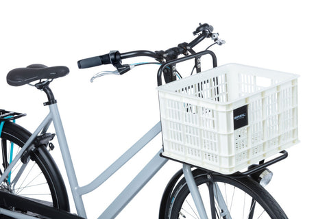 basil bicycle crate m - medium - 29.5 liters - white