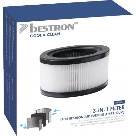 Load image into Gallery viewer, Bestron Luchtfilter Airp100uv 3-in-1 wit
