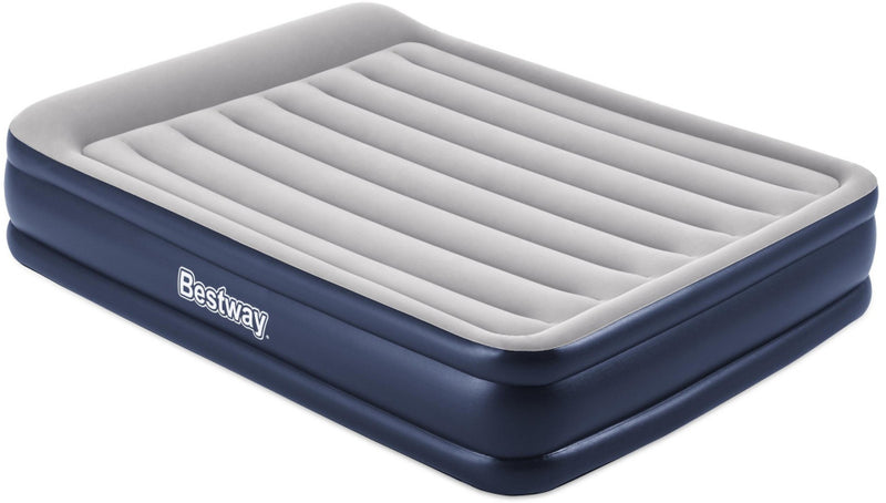 Load image into Gallery viewer, Bestway Luchtbed tritech 46 cm queen 203 cm blauw grijs
