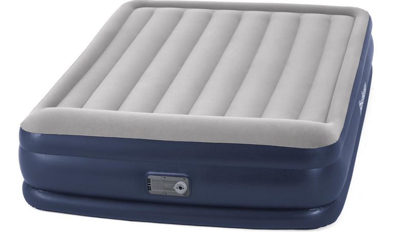 Load image into Gallery viewer, Bestway Luchtbed tritech 46 cm queen 203 cm blauw grijs
