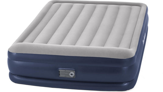 Bestway Luchtbed tritech 46 cm queen 203 cm blauw grijs