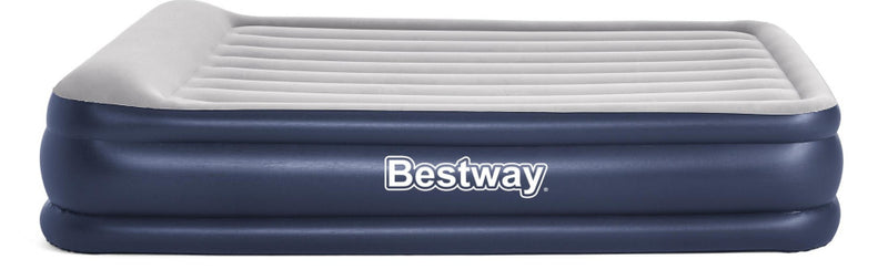 Load image into Gallery viewer, Bestway Luchtbed tritech 46 cm queen 203 cm blauw grijs
