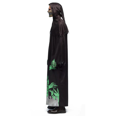 Boland Glowing reaper kostuum heren zwart groen maat 54 56 (XL)