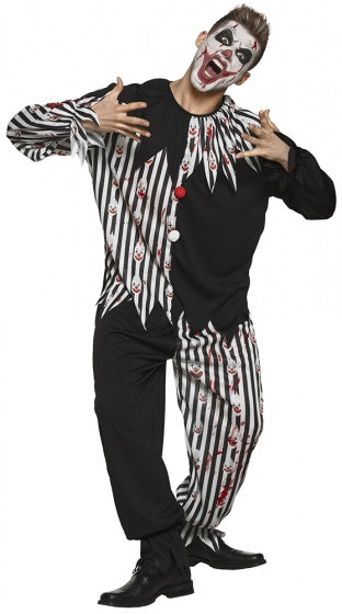 Load image into Gallery viewer, Boland Bloody clown kostuum unisex zwart wit maat 50-52 (M)
