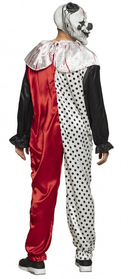Load image into Gallery viewer, Boland Psycho Clown kostuum heren zwart rood wit maat M L
