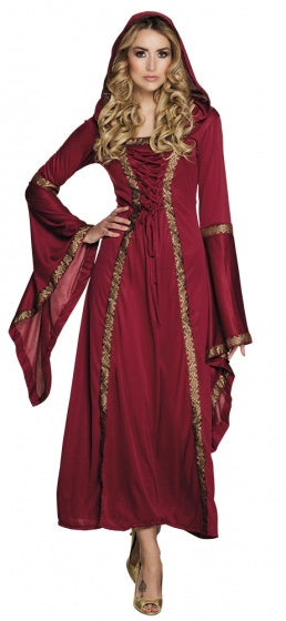 Boland Verkleedpak Lady Gwendolyn Dames Rood Maat 36 38
