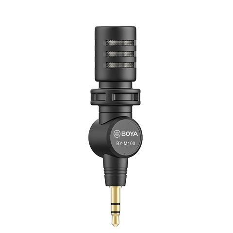 Load image into Gallery viewer, Boya Mini Condensator Microfoon BY-M110 voor 3,5mm TRRS
