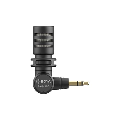 Load image into Gallery viewer, Boya Mini Condensator Microfoon BY-M110 voor 3,5mm TRRS
