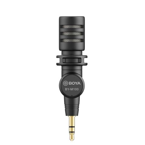 Load image into Gallery viewer, Boya Mini Condensator Microfoon BY-M110 voor 3,5mm TRRS
