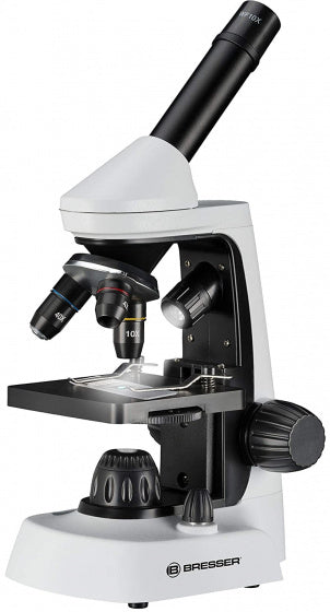 Load image into Gallery viewer, Bresser Microscoop 40x-2000x junior 30 cm staal wit 8-delig
