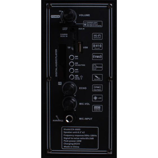 Bt Speaker met microfoon zwart 5-delig