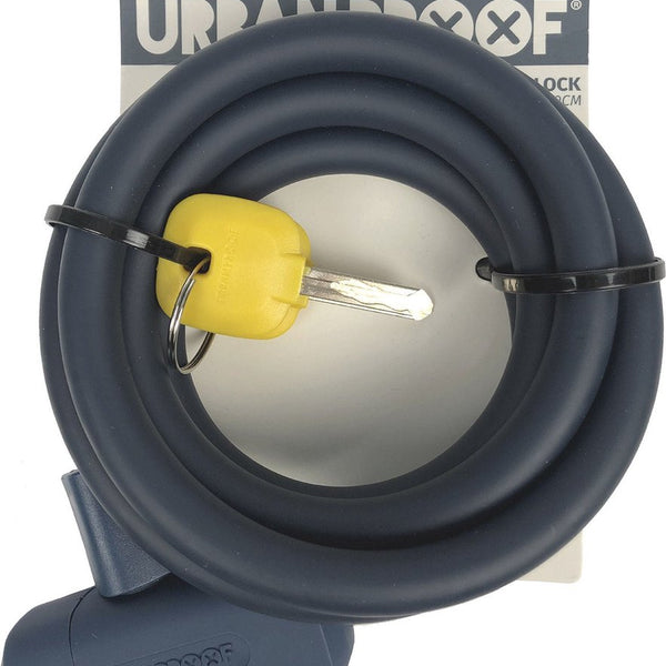 UrbanProof spiral cable lock 12mm x 150cm matt blue