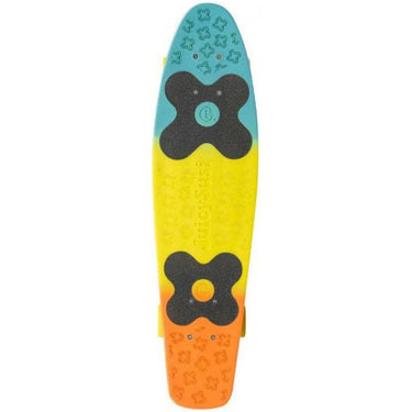 Choke Jim Tricolor skateboard 71 cm blauw geel oranje
