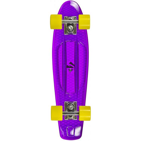 Load image into Gallery viewer, Choke Juicy Susi Clear Purple skateboard 57 cm geel
