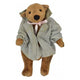Clemens Knuffelbeer junior 18 cm pluche 2-delig bruin grijs