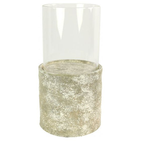 Hi-point Ratko kaarsenhouder 23 x 44 cm keramiek goud