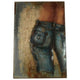 Hi-point Jeans Retraw schilderij 120 cm nikkel blauw bruin