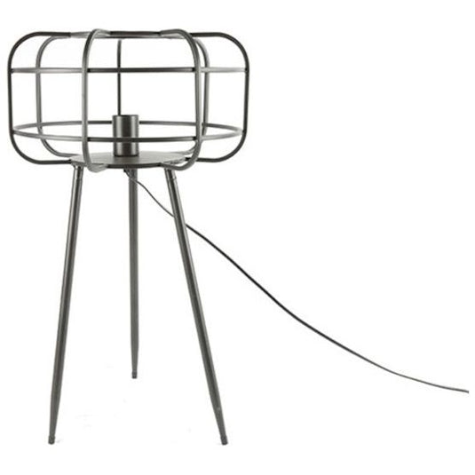 Hi-point Hugo tafellamp 37 x 37 x 65 cm E27 RVS zwart