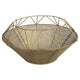 Hi-point Hansli theelichthouder 37 x 18,5 cm staal goud