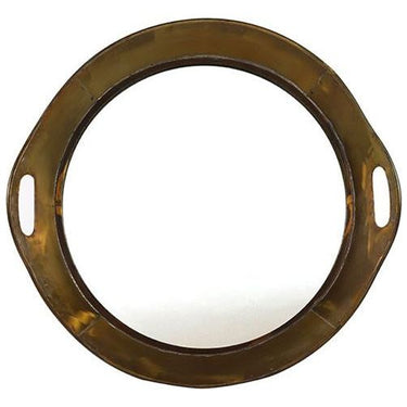 Hi-point Daniek L wandspiegel rond 60 x 57 cm nikkel goud
