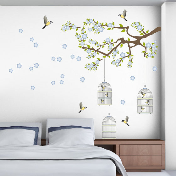Load image into Gallery viewer, Crearreda Muursticker Branch Cages 300 x 270 cm 13-delig
