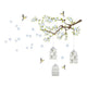 Crearreda Muursticker Branch Cages 300 x 270 cm 13-delig